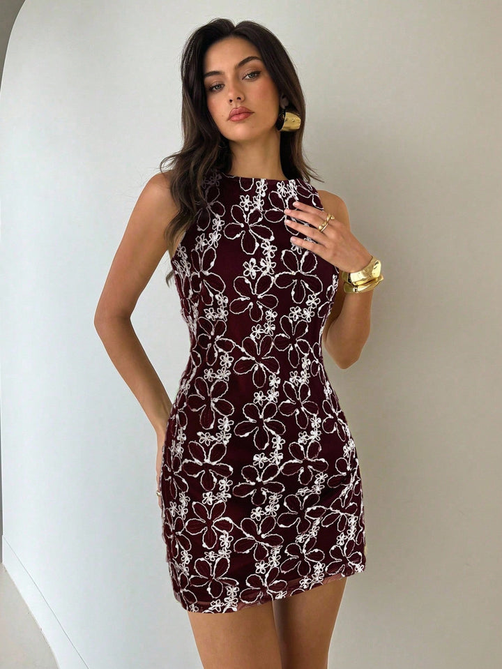 Rochie mini SHEIN, vișiniu