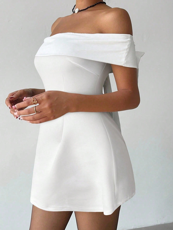 Rochie mini SHEIN, alb