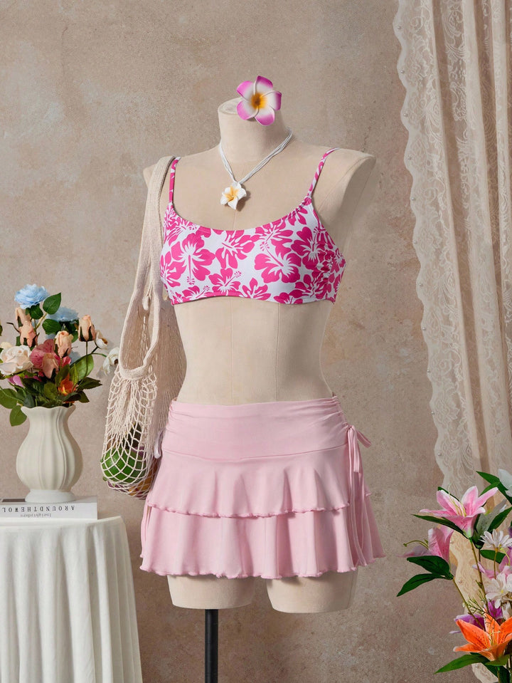 Costum de baie SHEIN, mix culori
