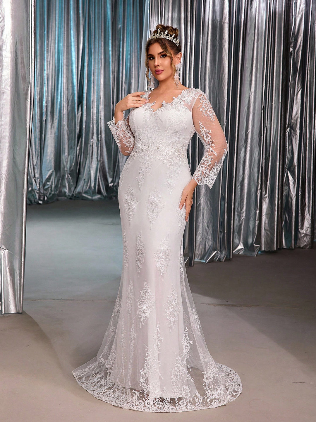 Rochie de ocazie și bridal SHEIN, alb