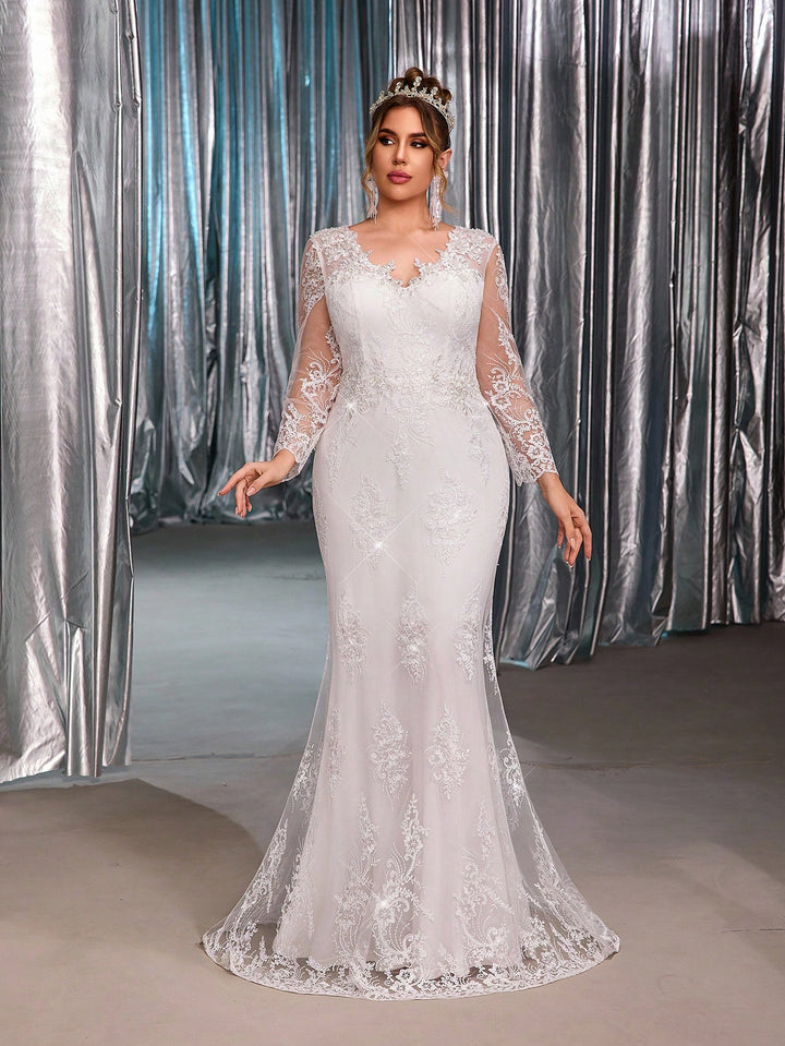 Rochie de ocazie și bridal SHEIN, alb