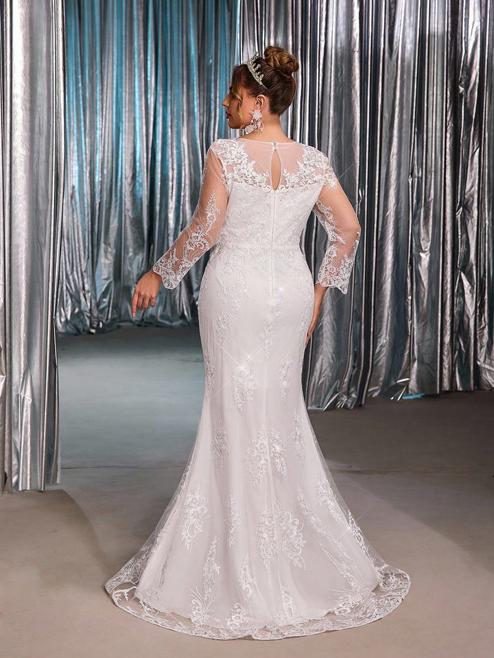 Rochie de ocazie și bridal SHEIN, alb