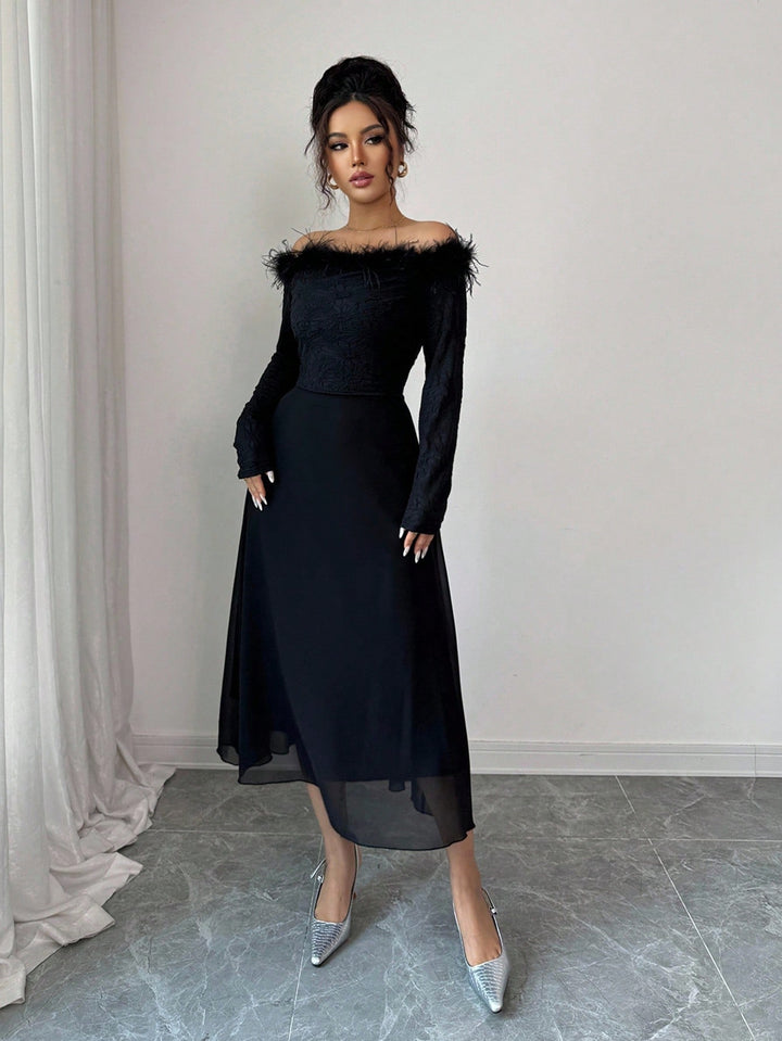Rochie midi SHEIN, negru