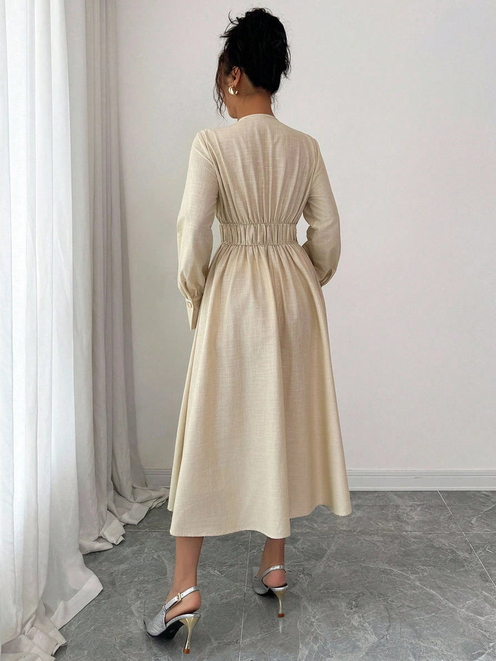 Rochie midi SHEIN, bej