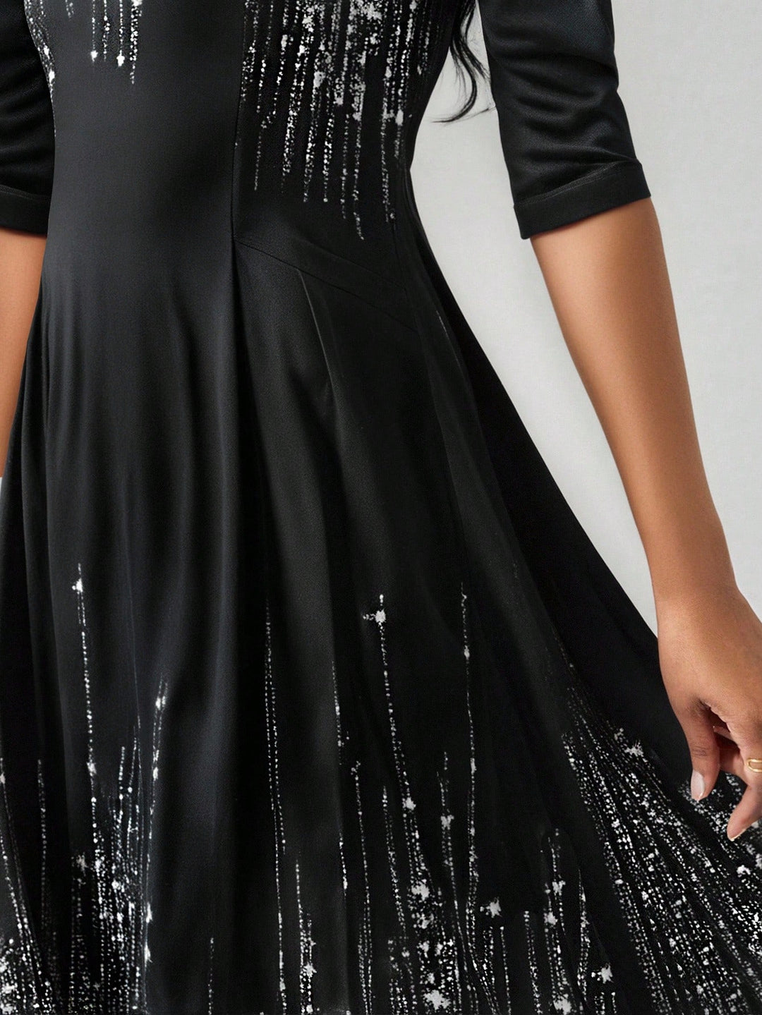Rochie midi SHEIN, negru