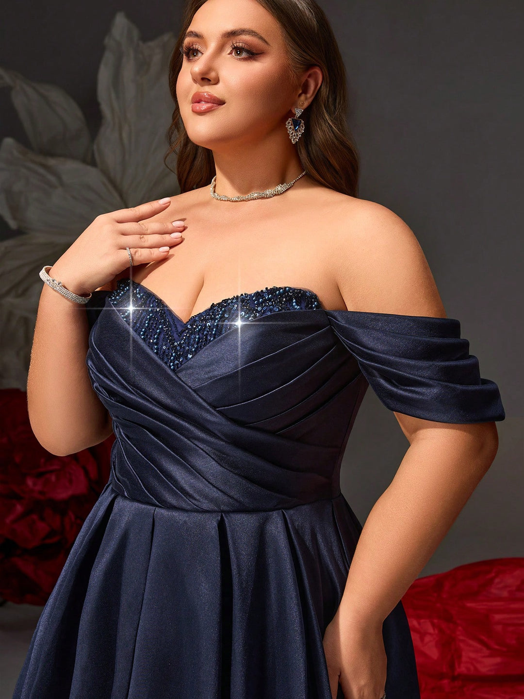 Rochie de ocazie SHEIN, albastru