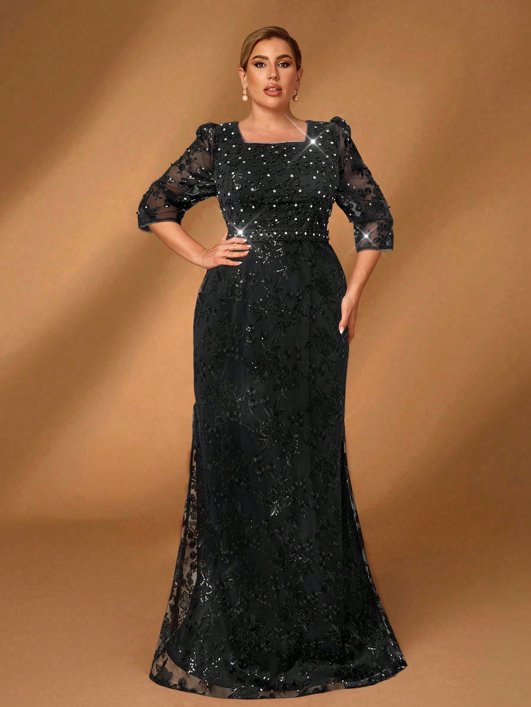 Rochie maxi SHEIN, negru