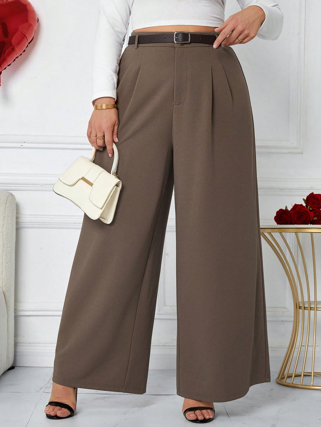 Pantaloni SHEIN, bej