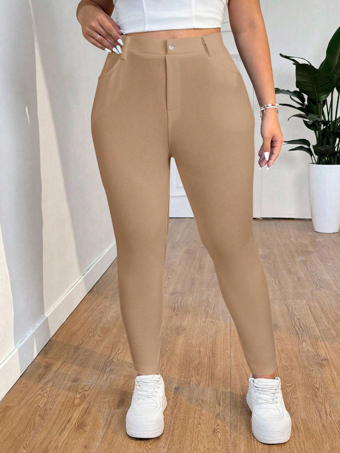 Pantaloni SHEIN, kaki