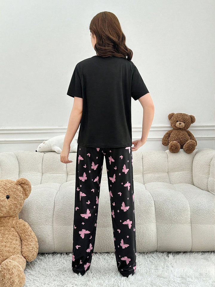 Pijama SHEIN, negru
