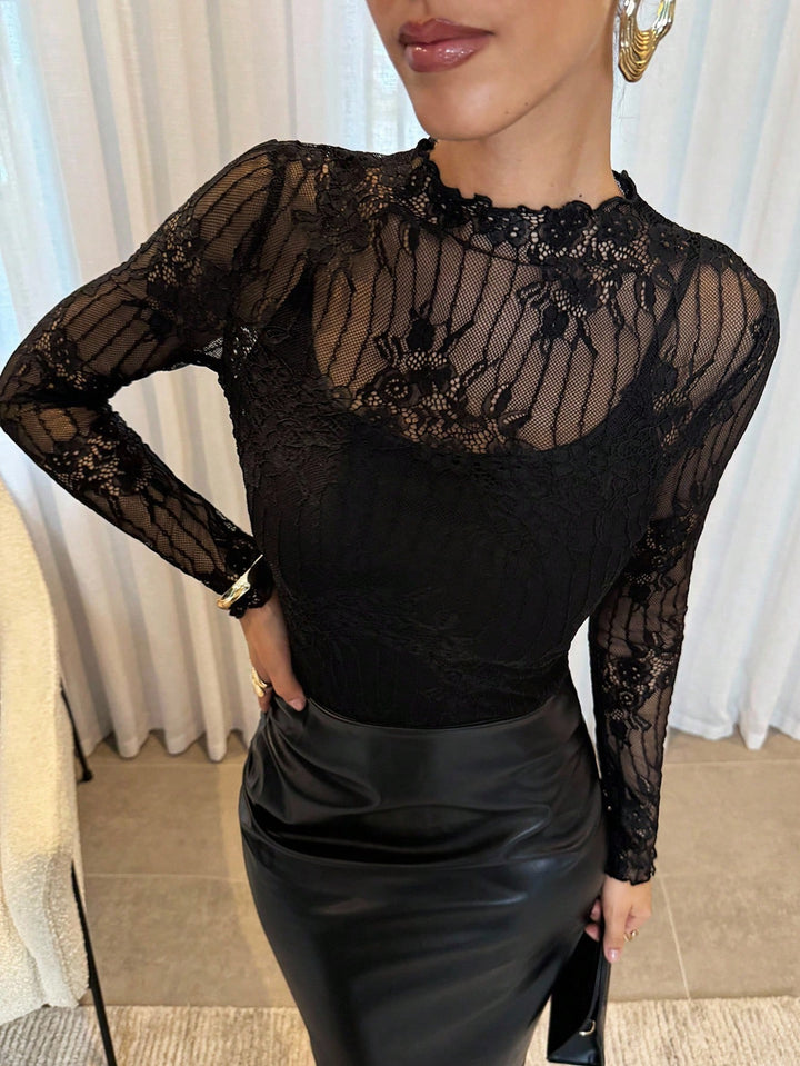 Top SHEIN, negru