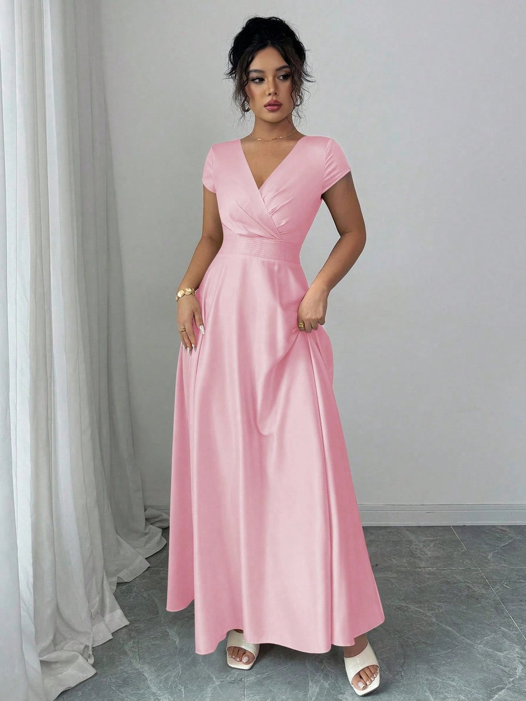 Rochie maxi SHEIN, roz