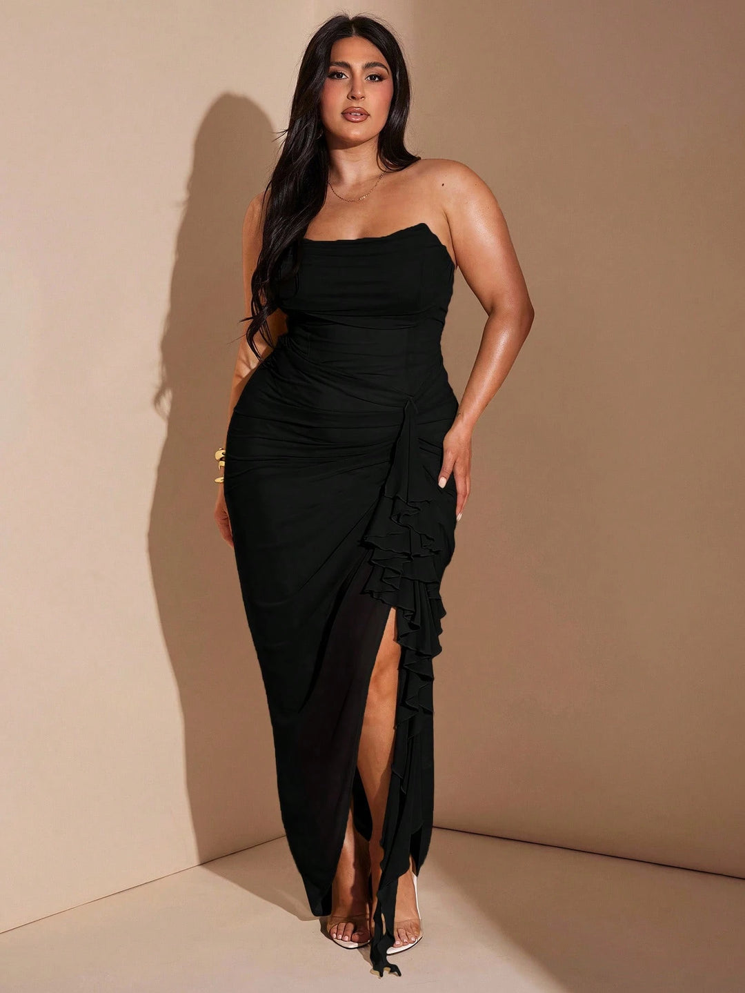Rochie midi SHEIN, negru