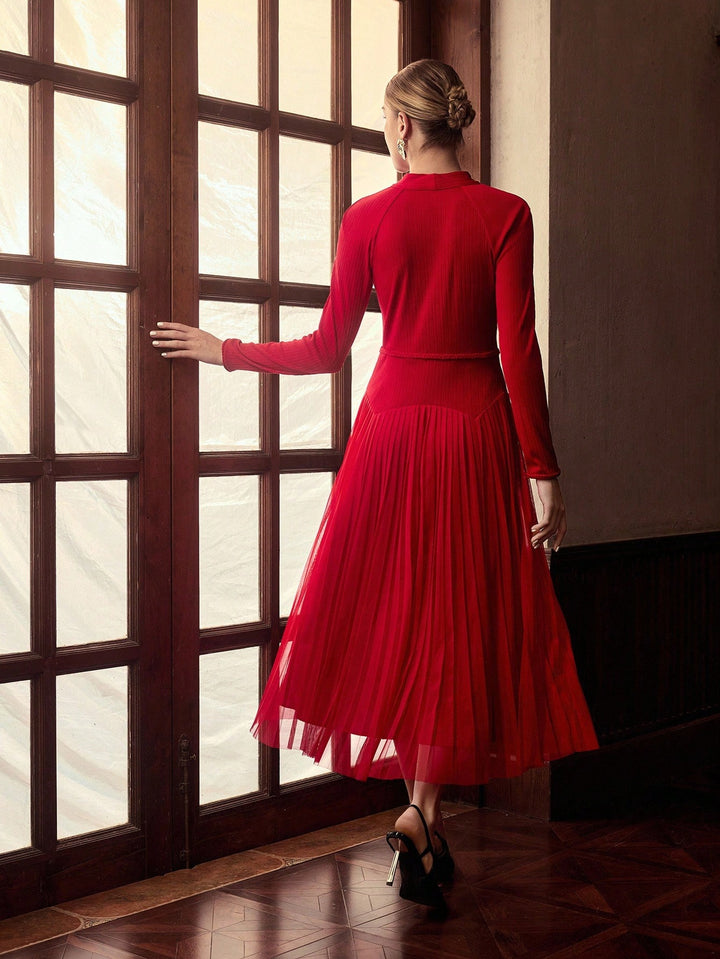 Rochie maxi SHEIN, roșu