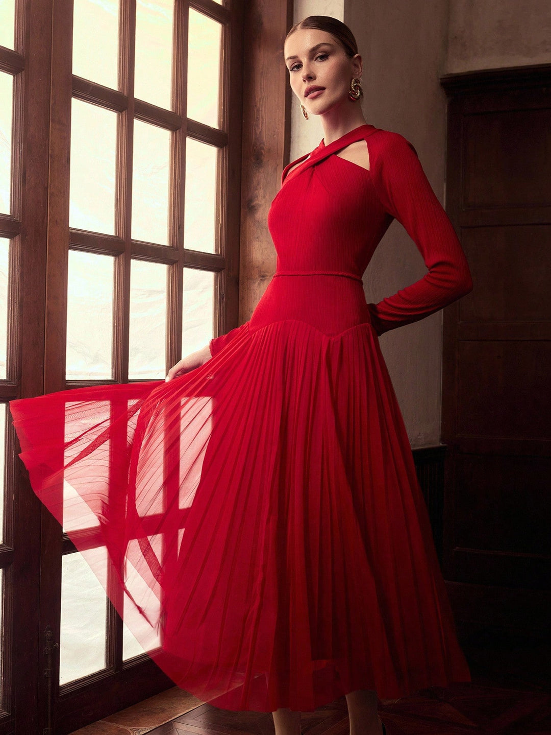Rochie maxi SHEIN, roșu