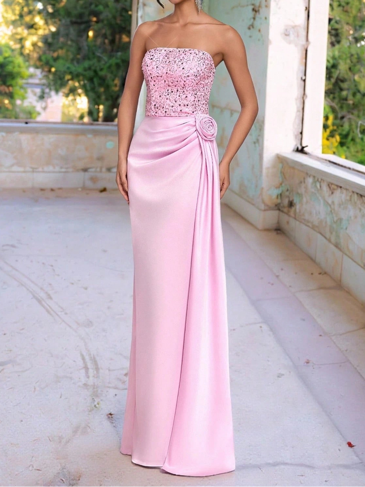 Rochie de ocazie Shein, roz