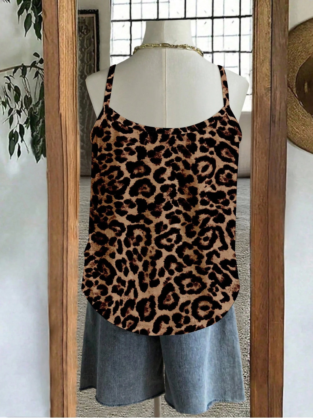 Shein Curve+ top, barna