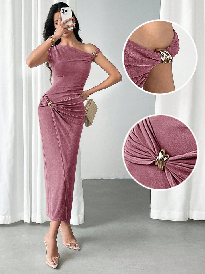 Rochie maxi SHEIN, roz