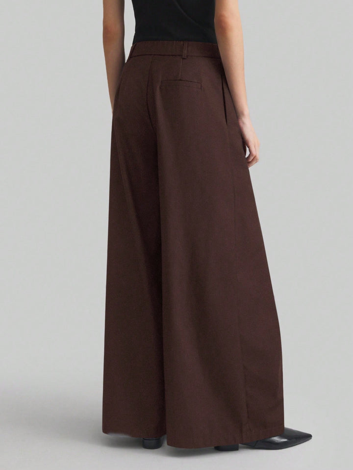 Pantaloni SHEIN, maro