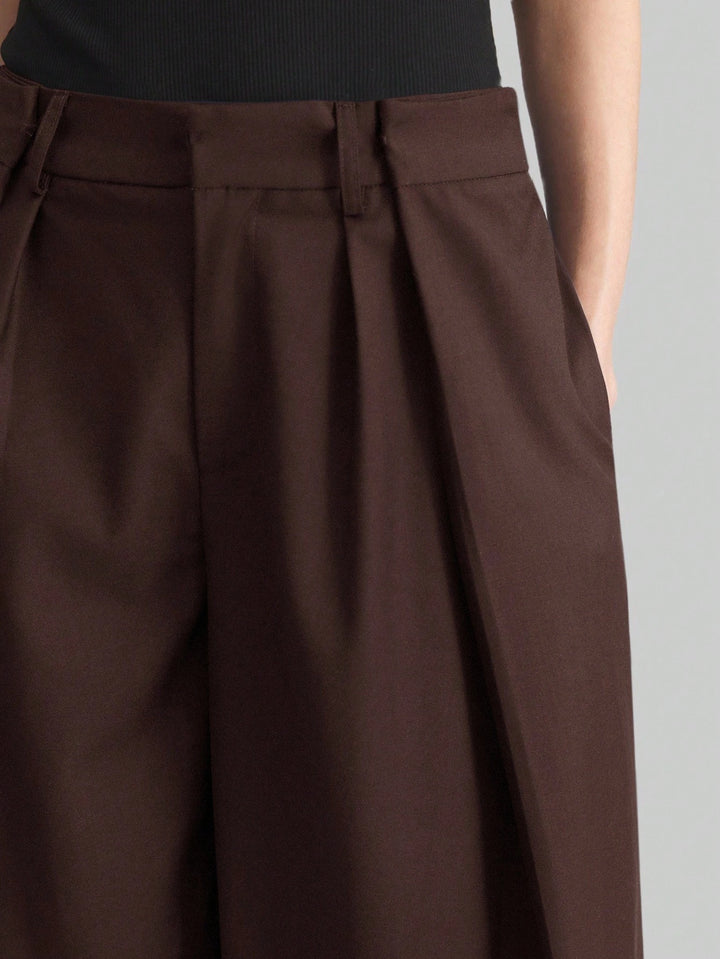 Pantaloni SHEIN, maro