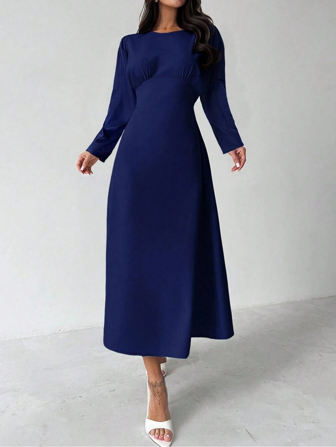 Rochie midi SHEIN, albastru