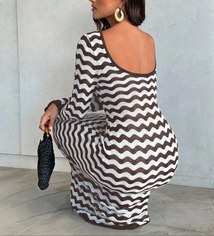 Rochie maxi Shein, mix culori
