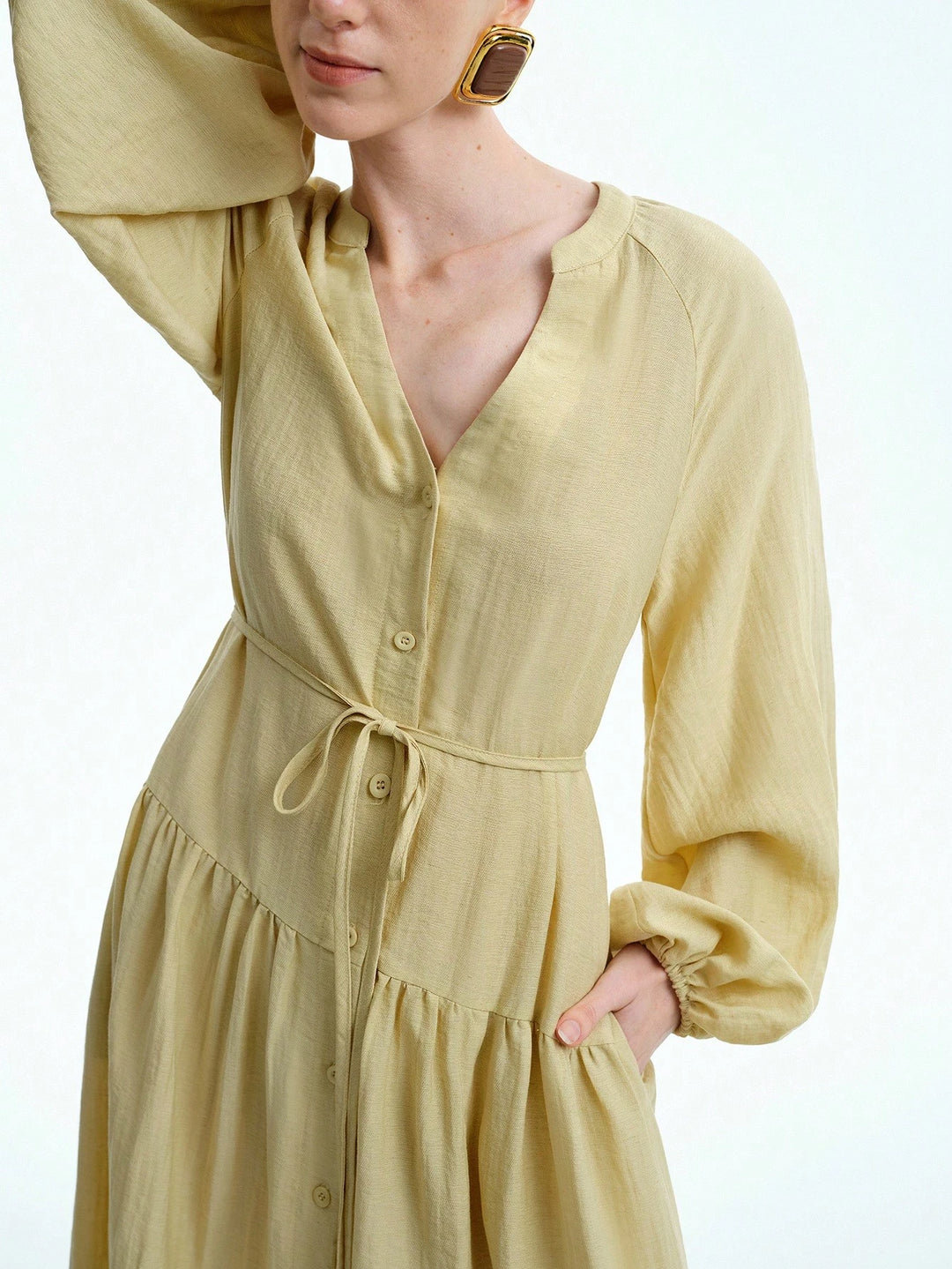 Rochie maxi SHEIN, bej