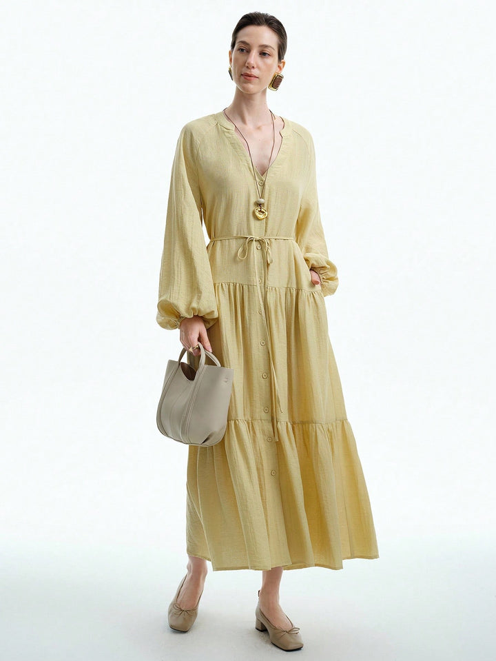 Rochie maxi SHEIN, bej