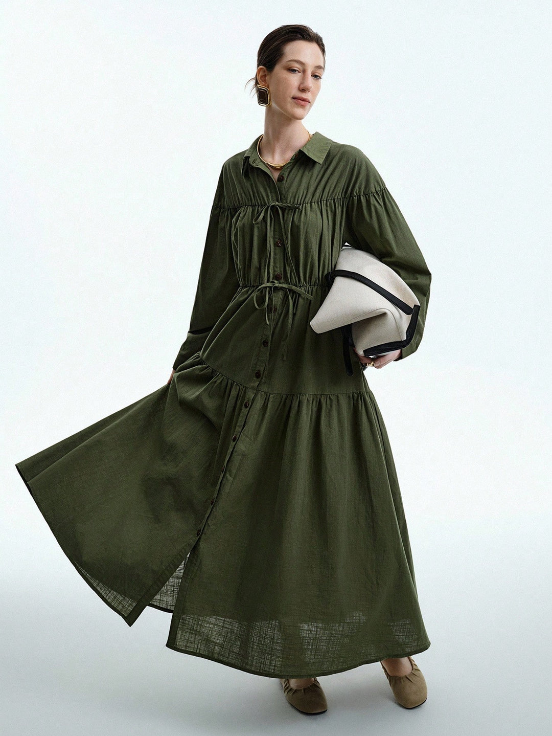 Rochie maxi SHEIN, verde