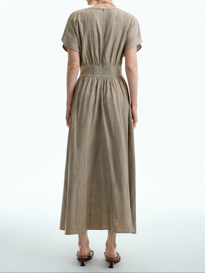 Rochie maxi SHEIN, bej