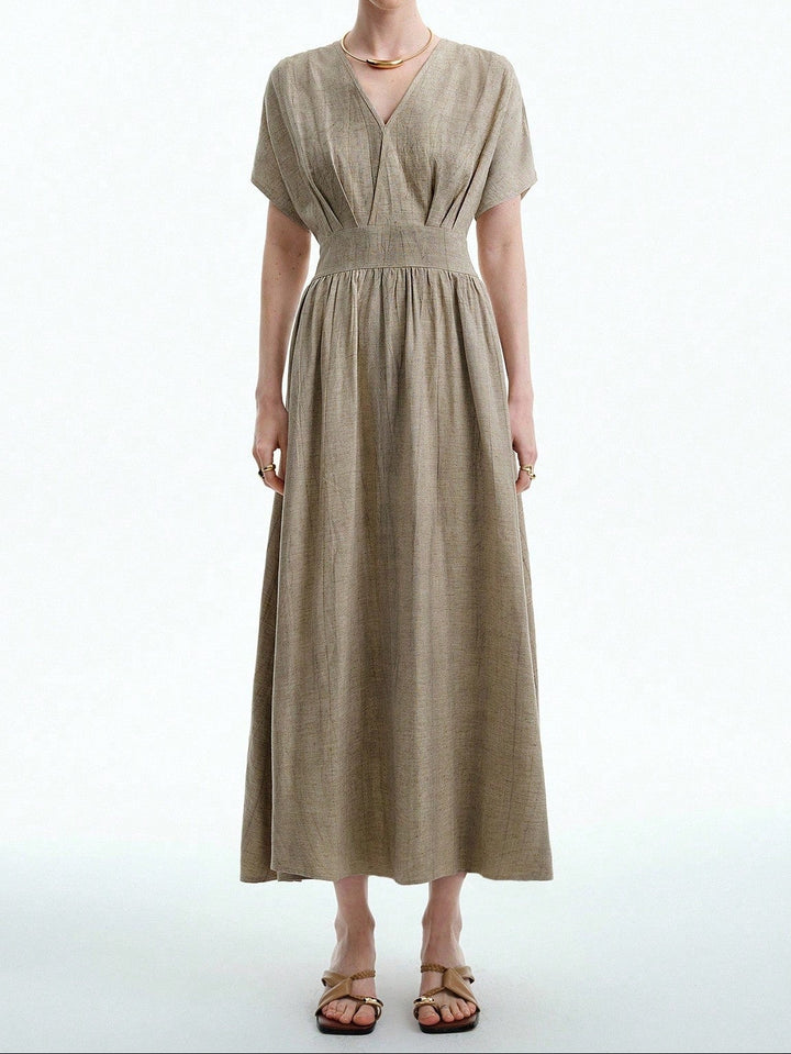 Rochie maxi SHEIN, bej