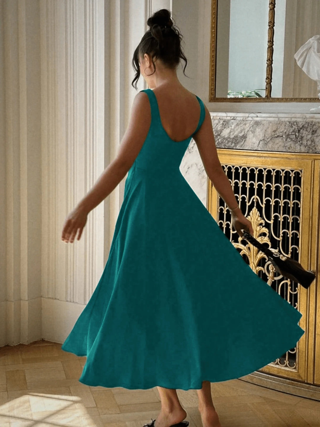 SHEIN maxi ruha, türkiz