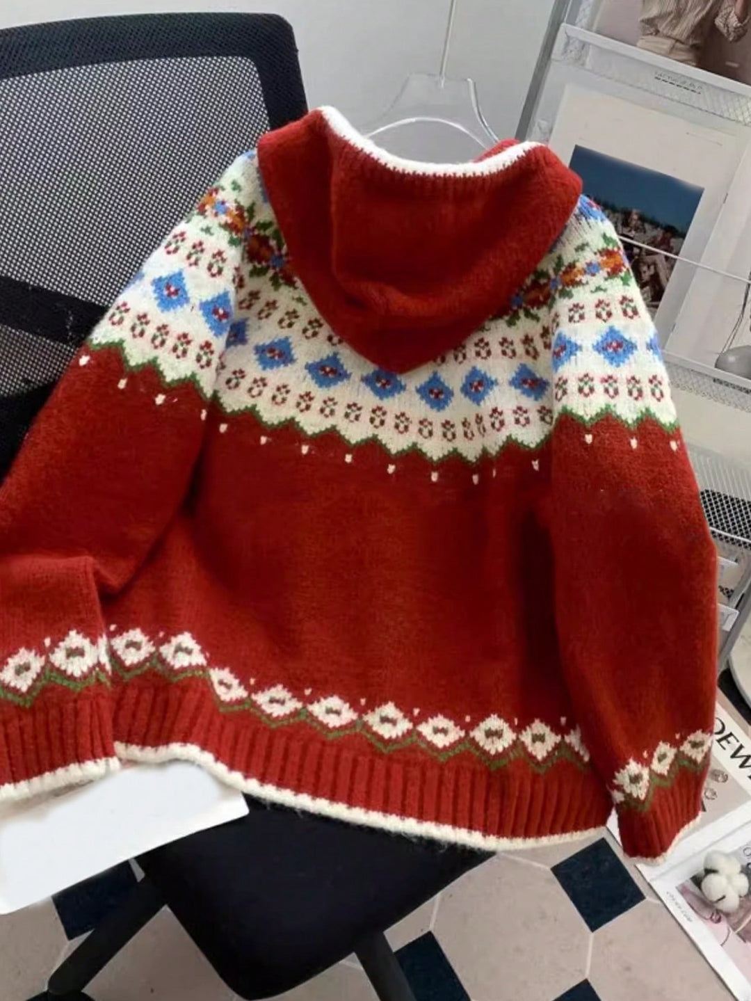 Cardigan SHEIN, roșu