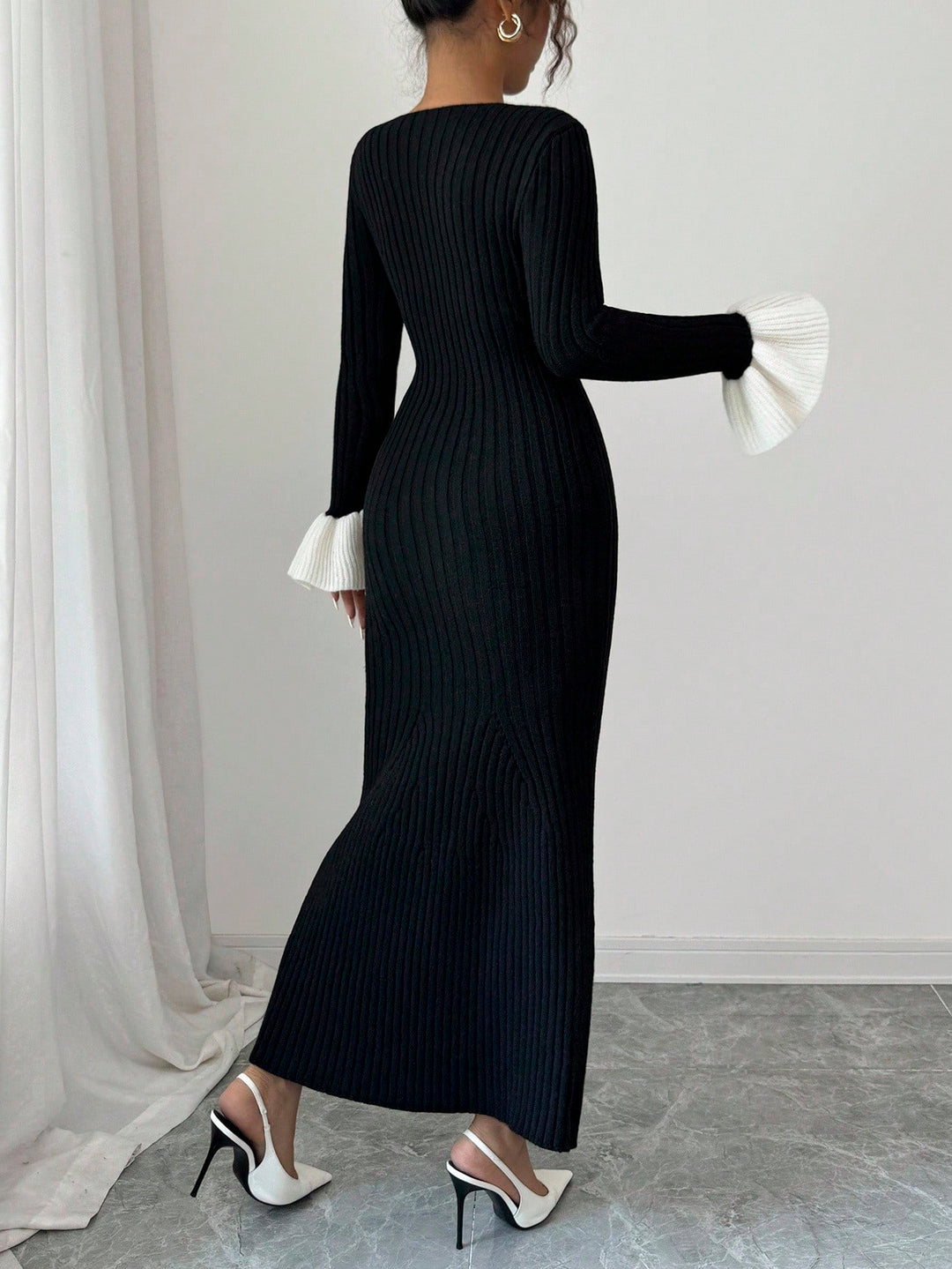 Rochie maxi SHEIN, negru