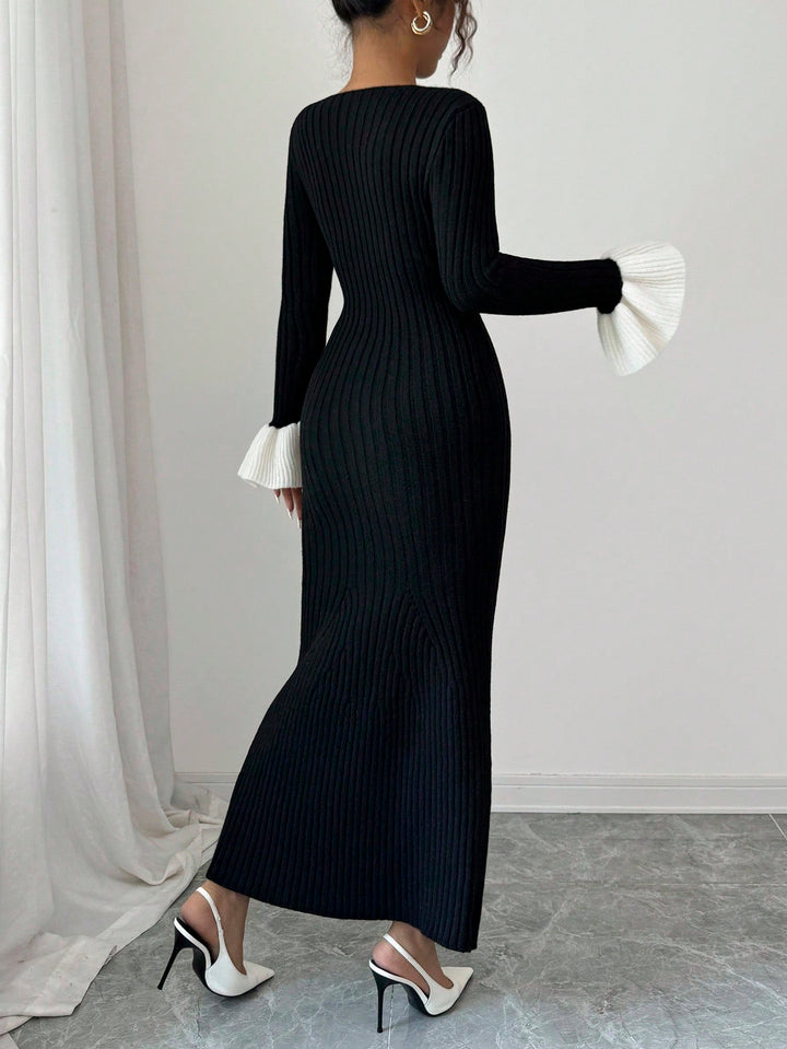 Rochie maxi SHEIN, negru