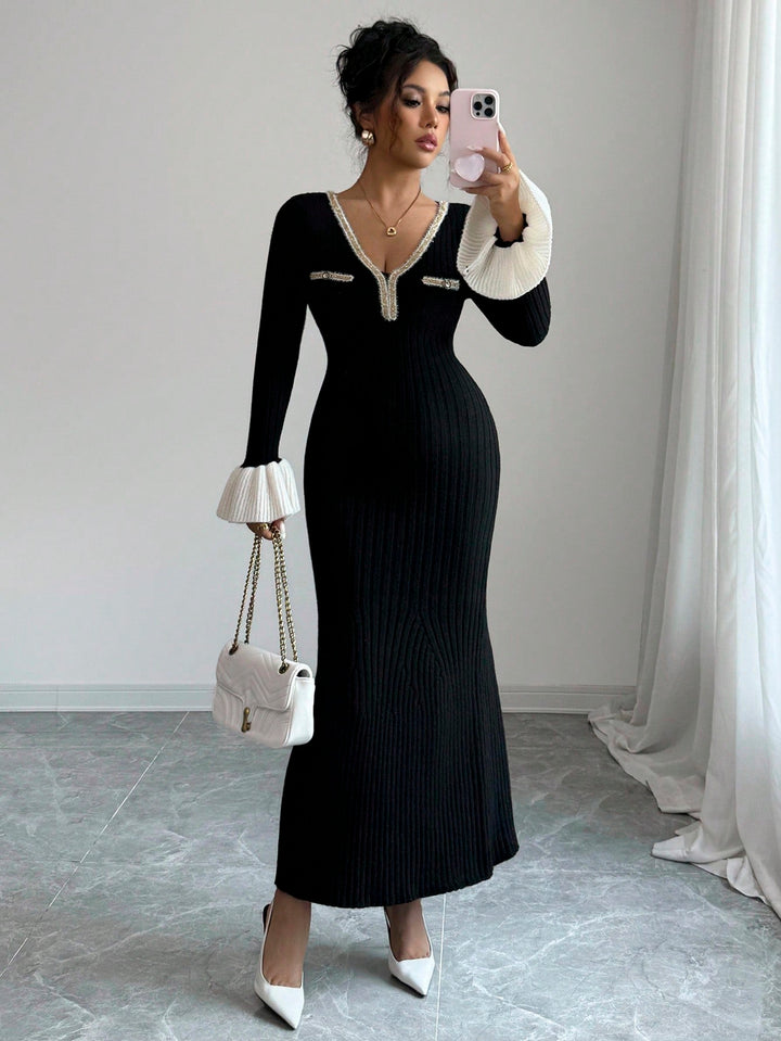 Rochie maxi SHEIN, negru