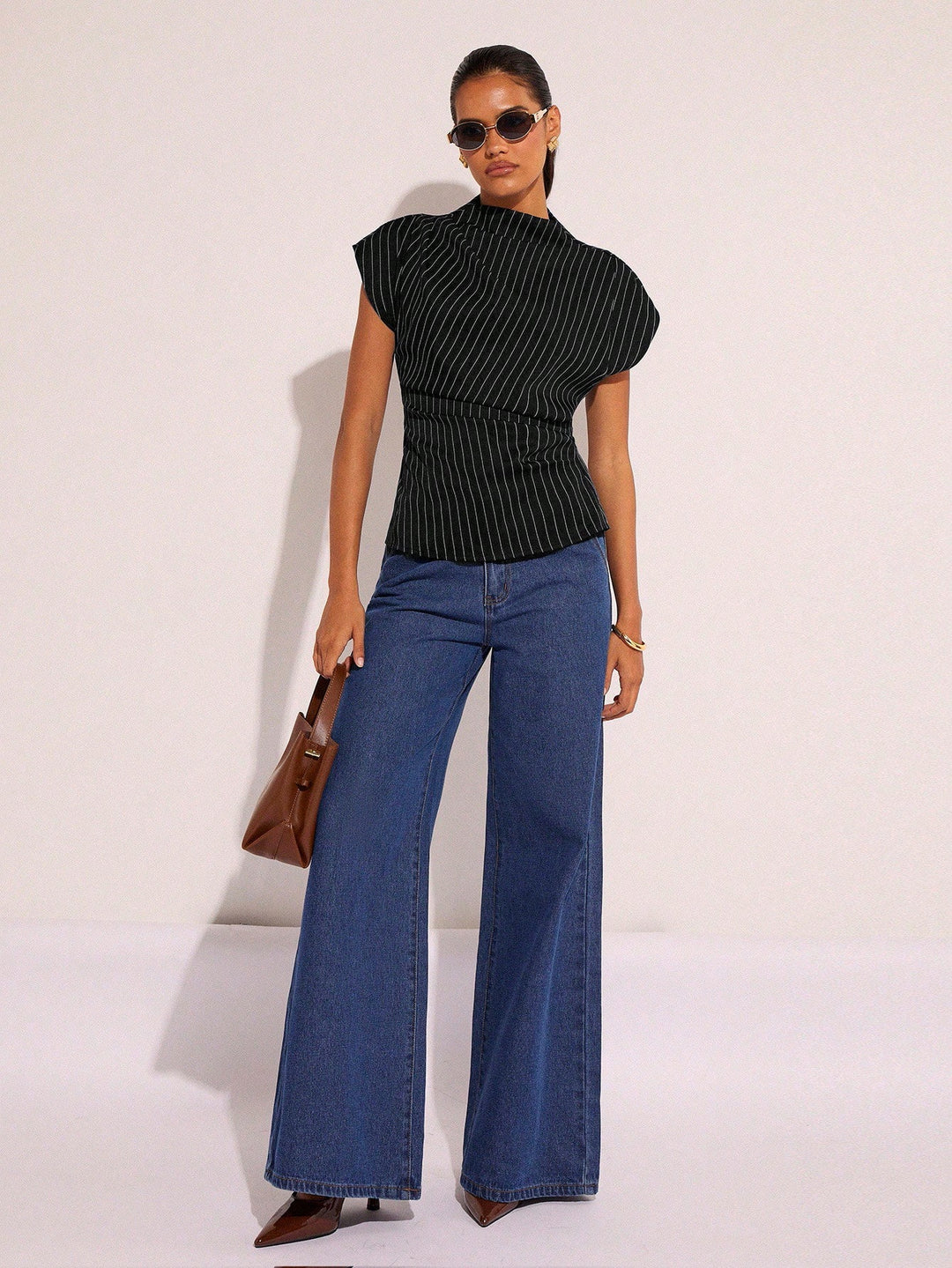 Top SHEIN, negru