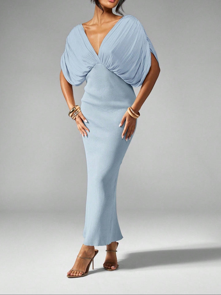 Shein maxi ruha, kék