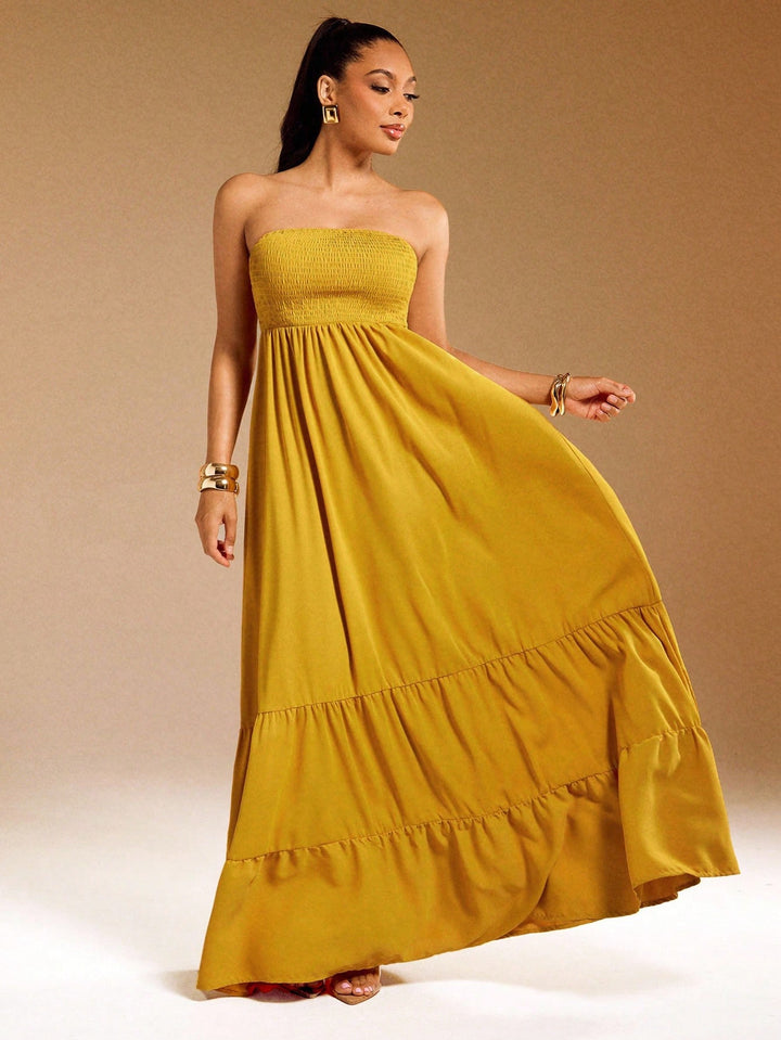 Rochie maxi SHEIN, galben