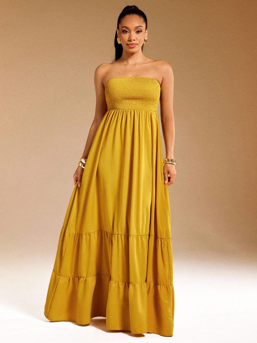 Rochie maxi SHEIN, galben
