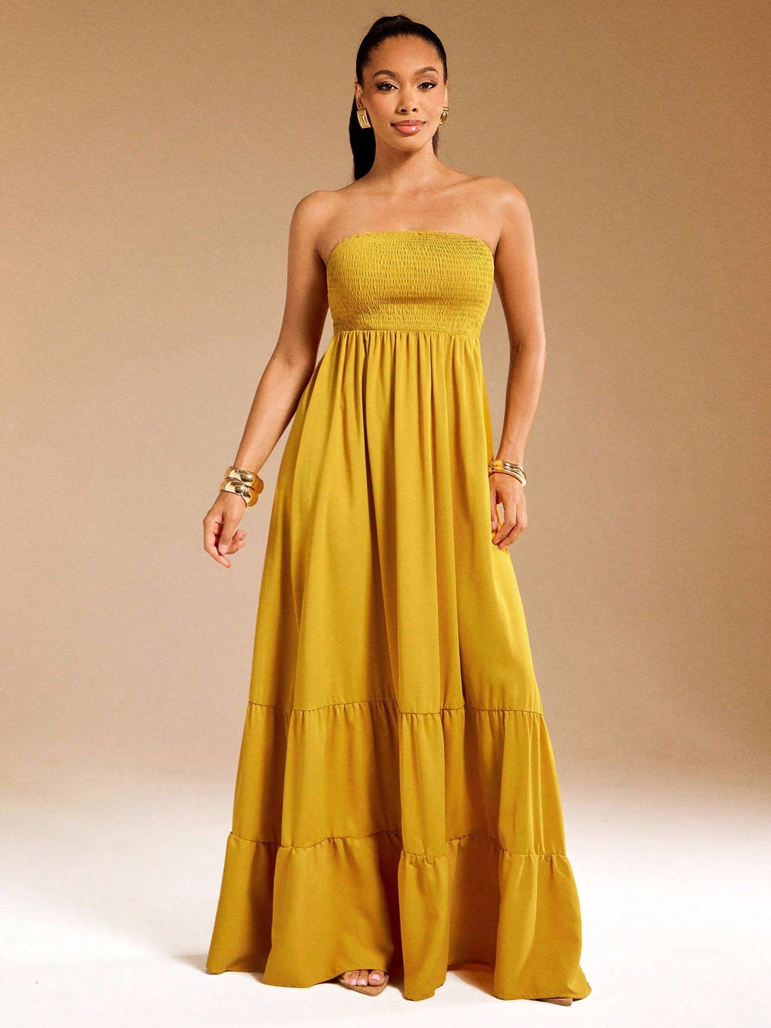 Rochie maxi SHEIN, galben
