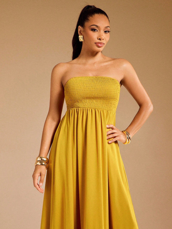 Rochie maxi SHEIN, galben