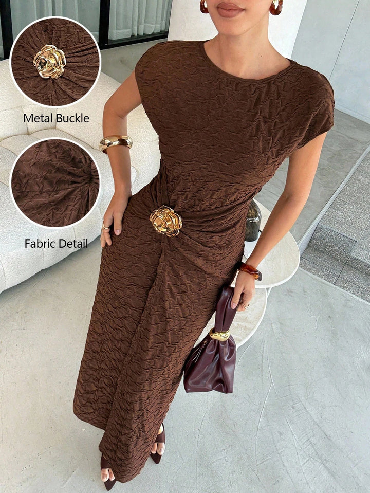 Rochie maxi SHEIN, maro