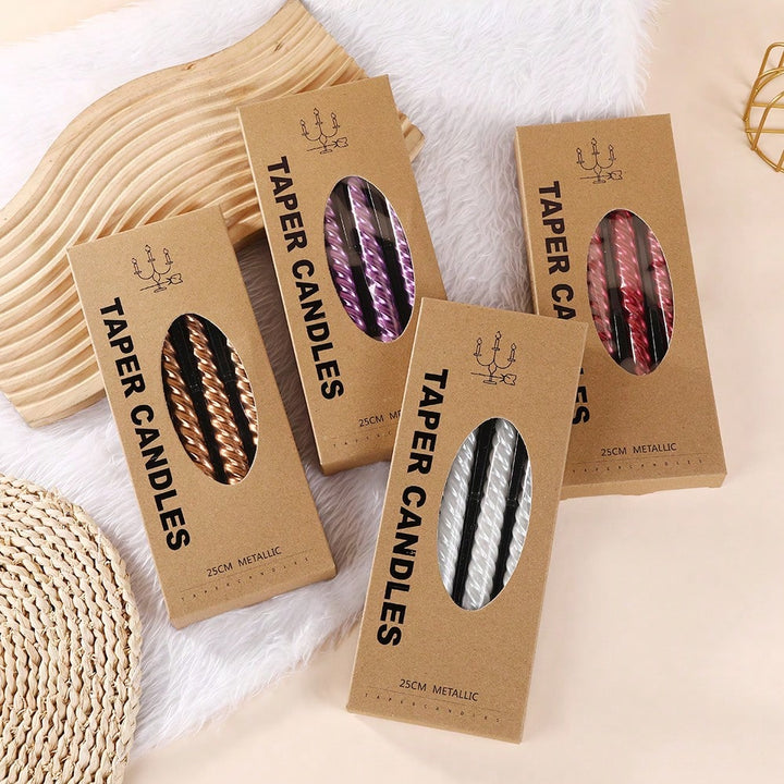 Set suport lumânare SHEIN, mix culori