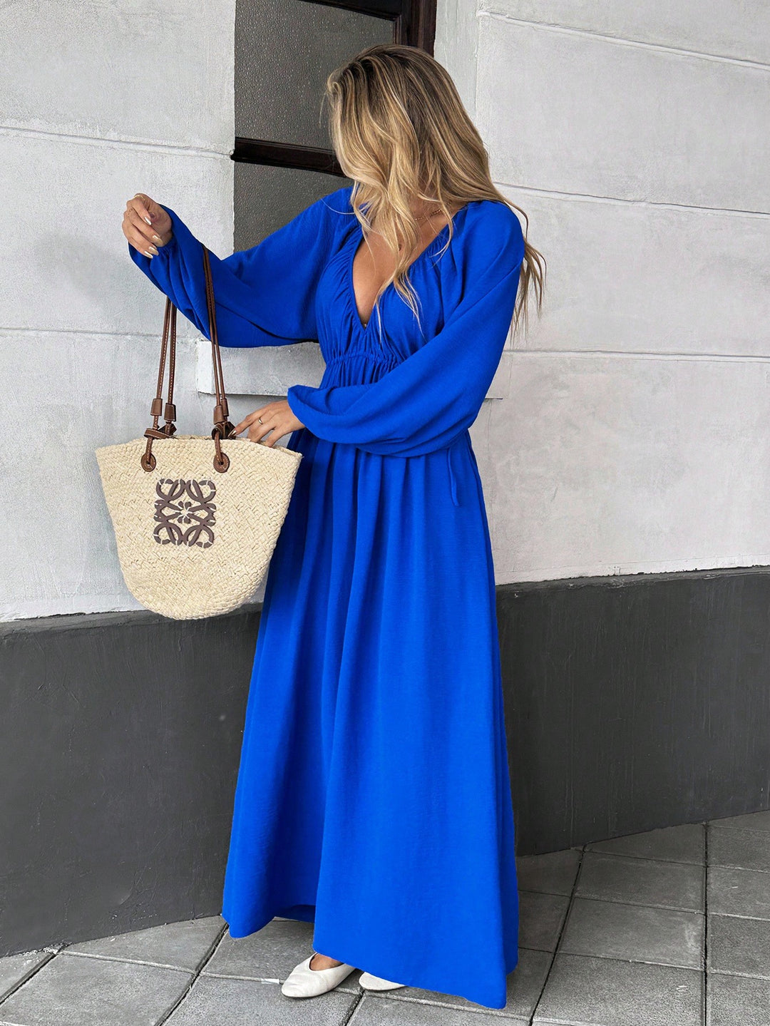 Rochie midi SHEIN, albastru