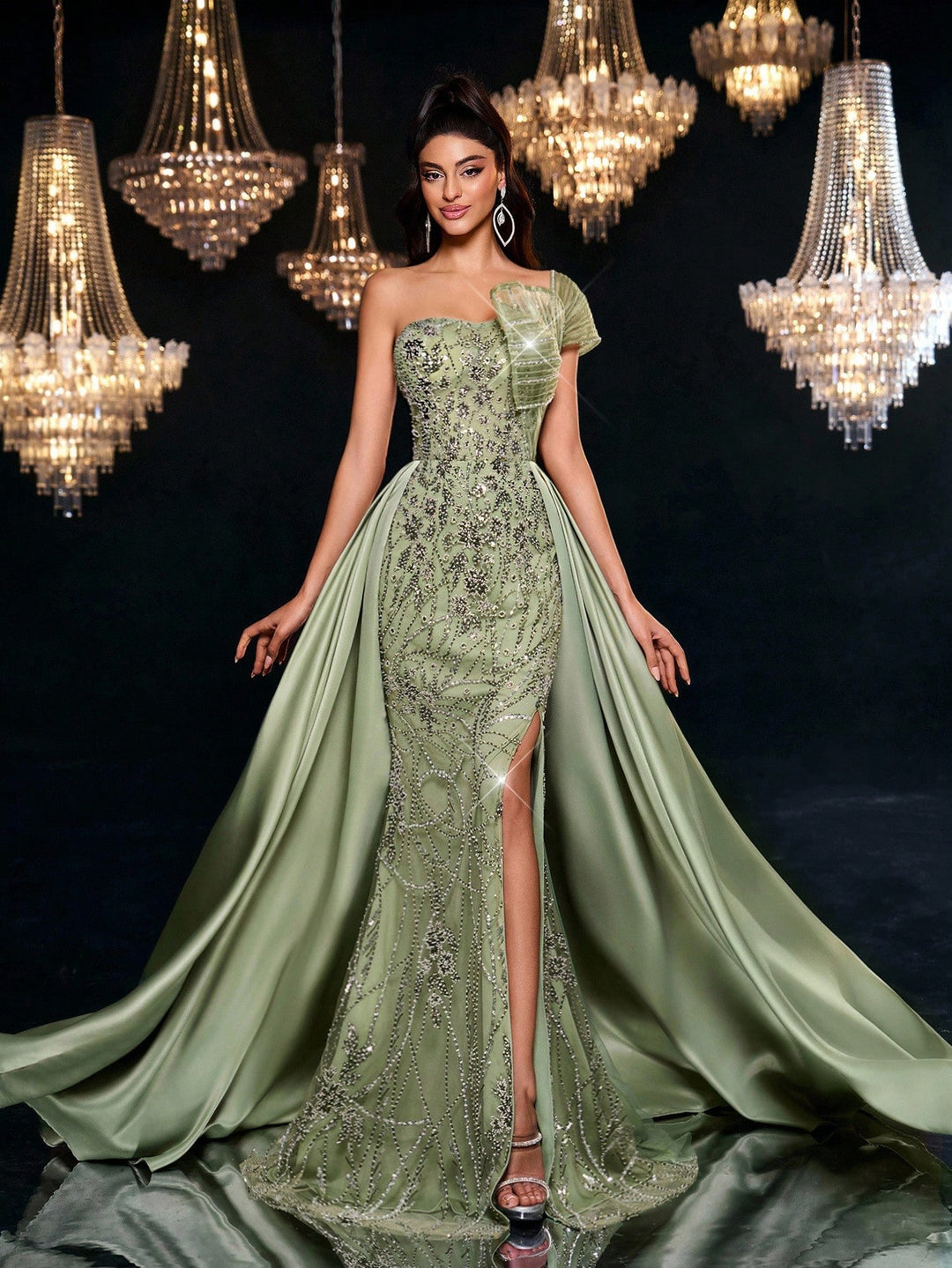 Rochie SHEIN, verde