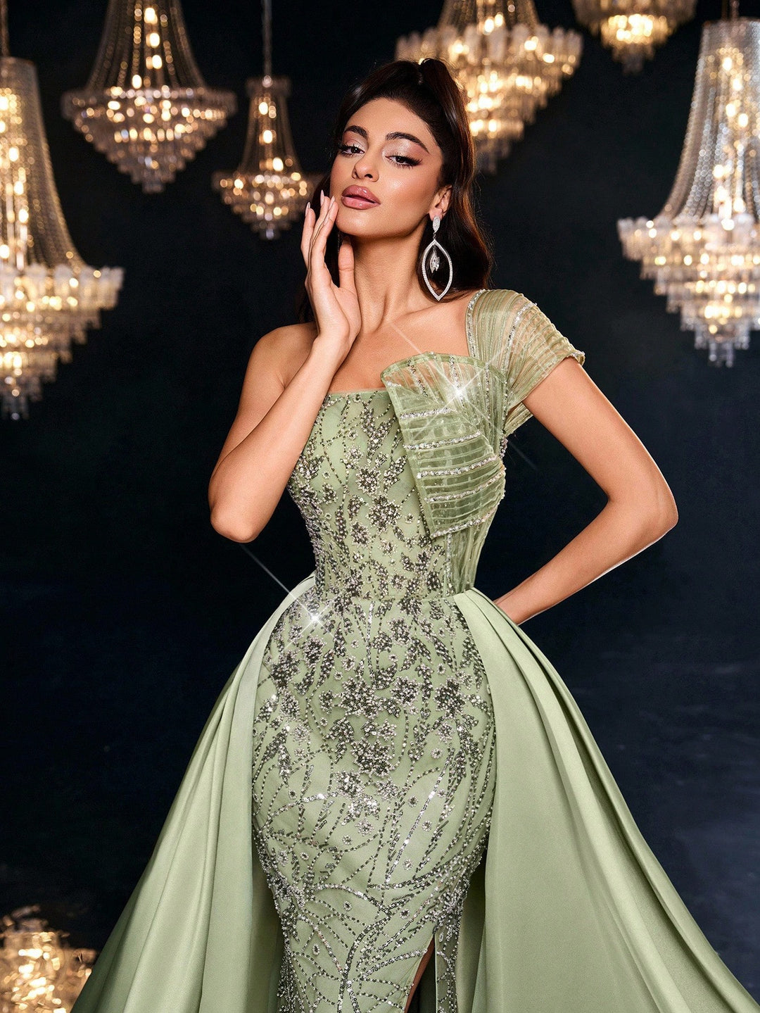 Rochie SHEIN, verde