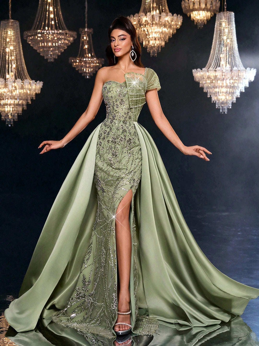 Rochie SHEIN, verde