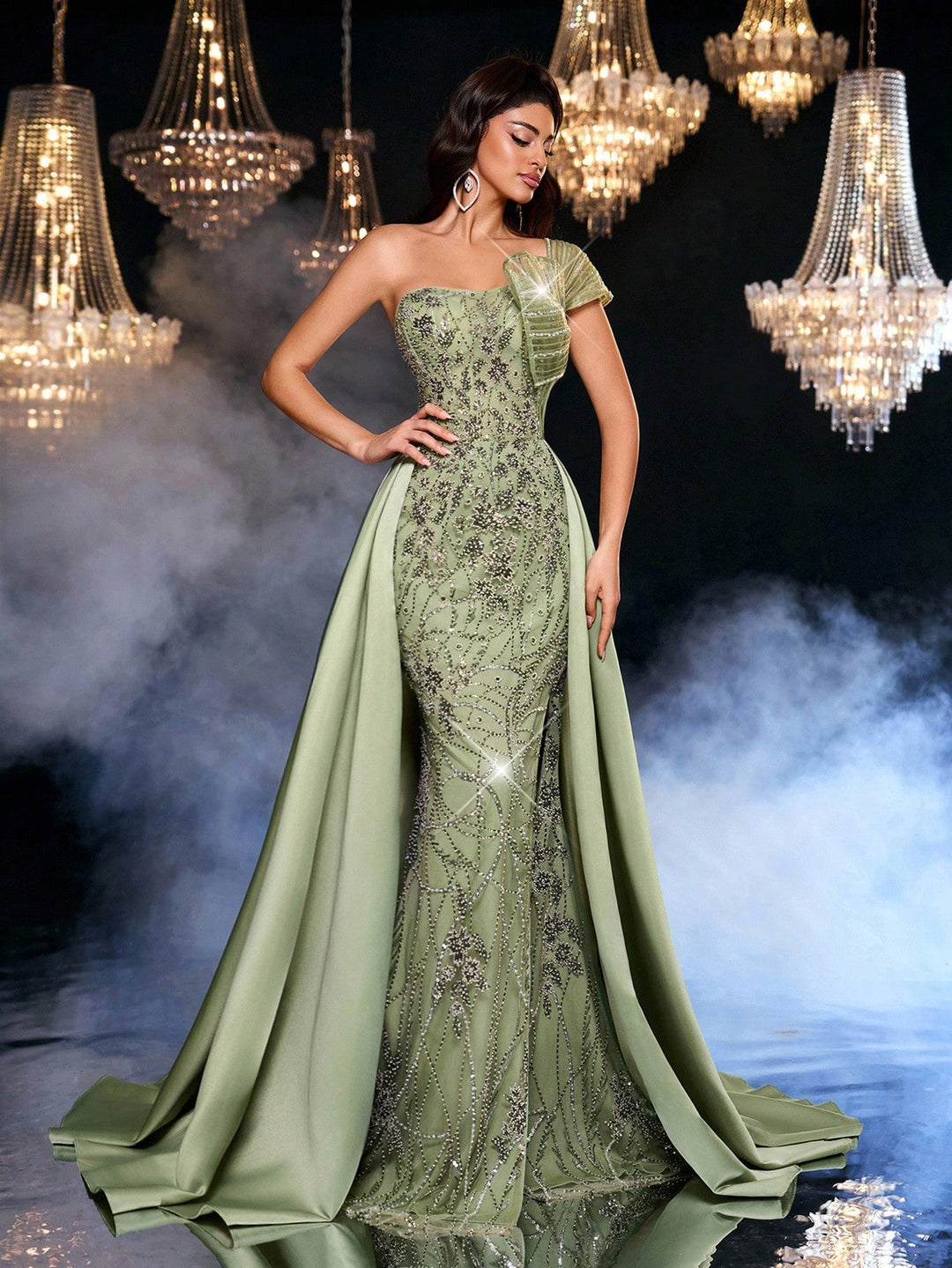 Rochie SHEIN, verde
