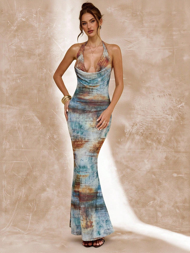 Rochie maxi SHEIN, albastru